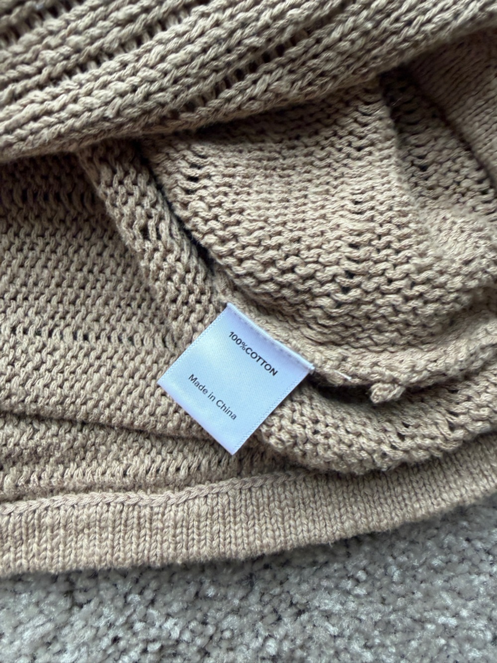 Evereve Beige Knit Cap Sleeve Tee - Picture 6 of 7